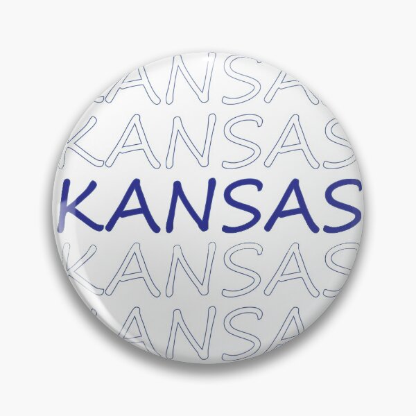 Item preview, Kansas Repeating Blue Bold Uppercase designed and sold by artbylukas.