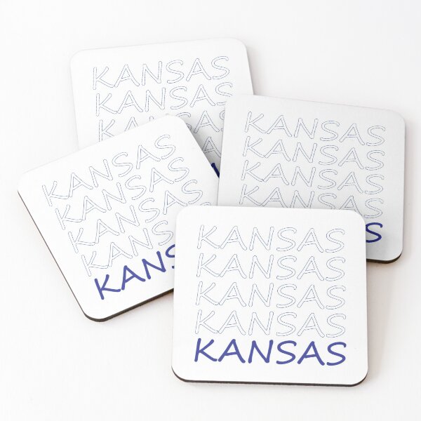 Item preview, Kansas Repeating Blue Bold Uppercase designed and sold by artbylukas.