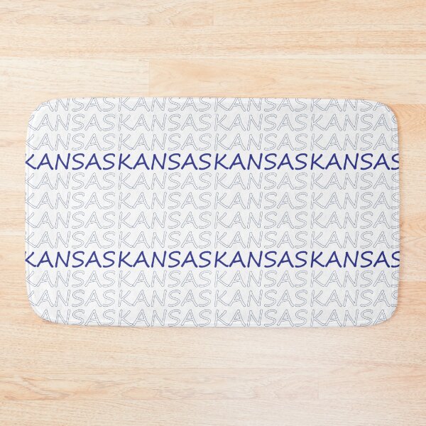 Item preview, Kansas Repeating Blue Bold Uppercase designed and sold by artbylukas.