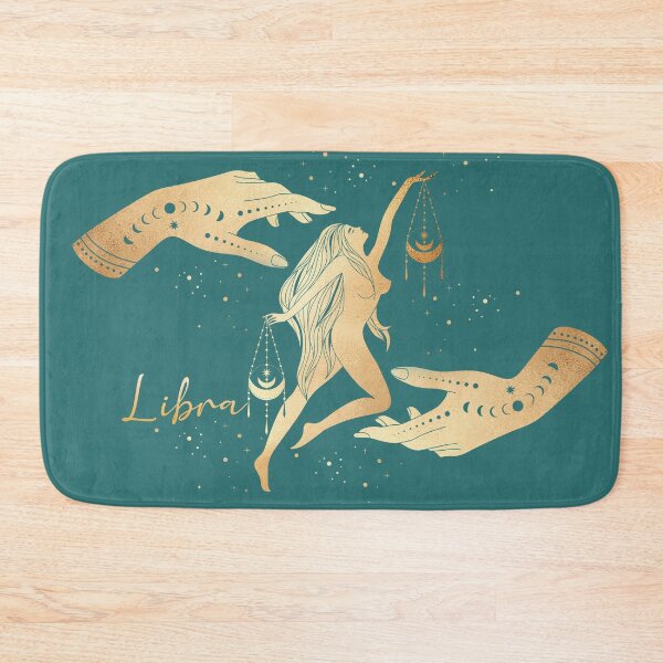 Item preview, Libra Woman Balancing Life Tarot Hands Astrology in the Stars - Teal designed and sold by Breece.