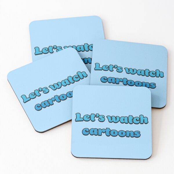 Item preview, Let's Watch Cartoons Blue designed and sold by RoserinArt.