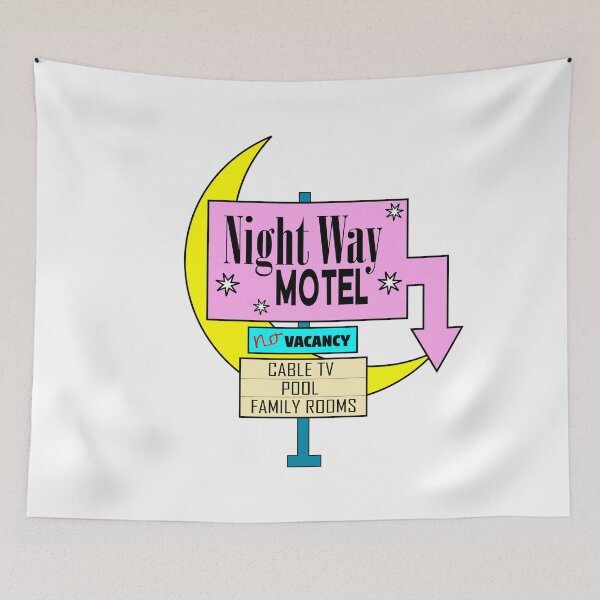 Item preview, Retro Night Way Motel Sign designed and sold by designbyingrid.