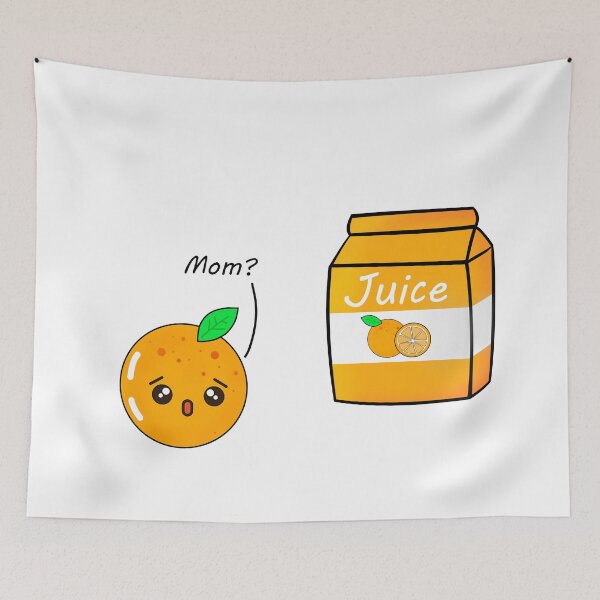 Item preview, Orange Meets Juice - Cute Fruit designed and sold by LycheeTees.