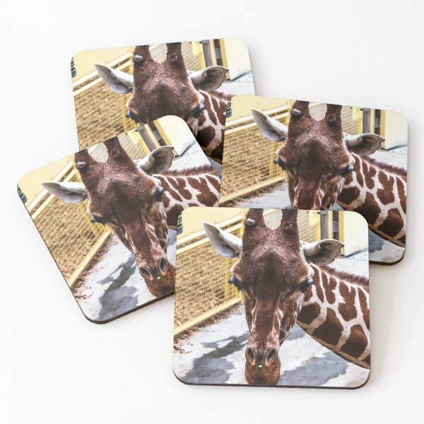 Item preview, Closeup portrait of giraffe designed and sold by lena-maximova.