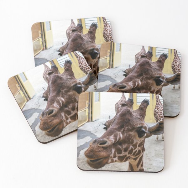 Item preview, Closeup portrait of giraffe designed and sold by lena-maximova.