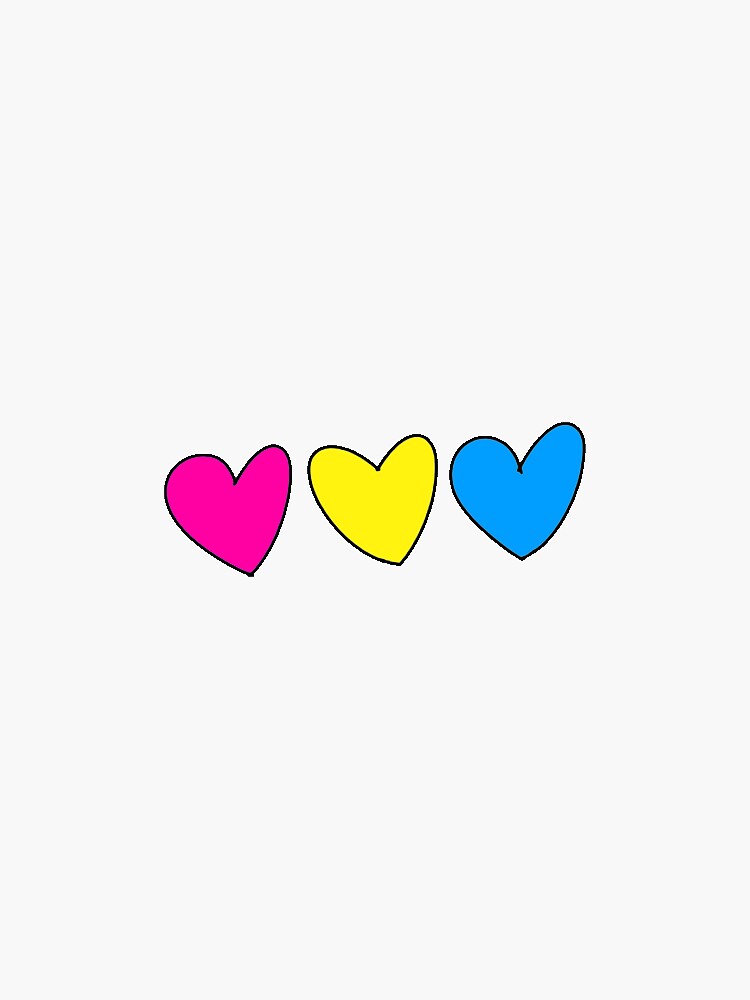 Pansexual Pride Flag Heart Stickers Sticker By Kissywara Redbubble