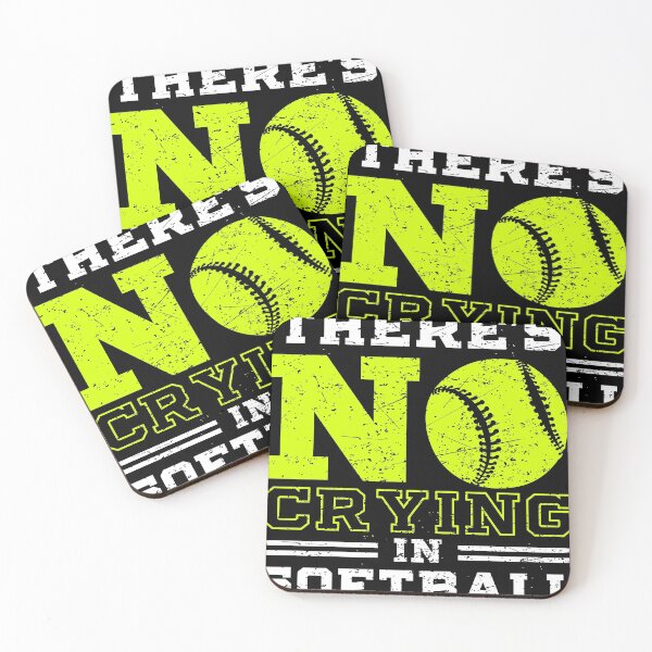 Item preview, Funny Softball print No Crying in Softball Gift Idea product designed and sold by Lisbob.