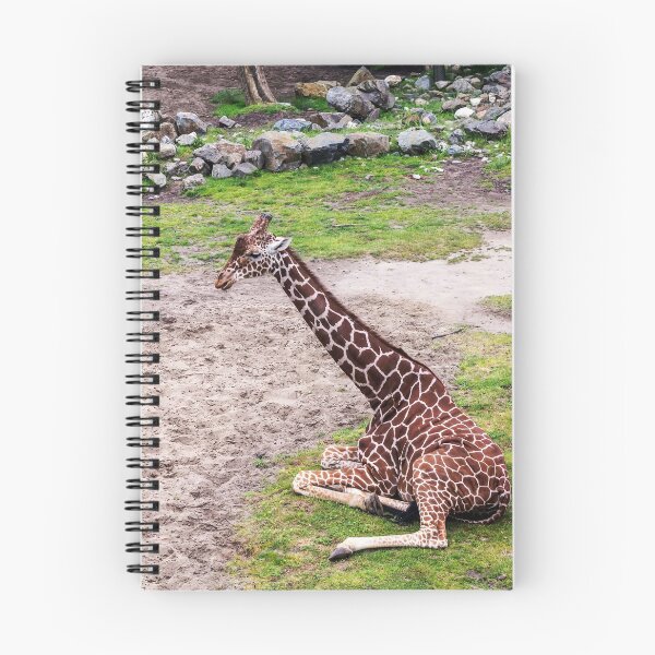 Item preview, Giraffe sitting on lawn designed and sold by lena-maximova.