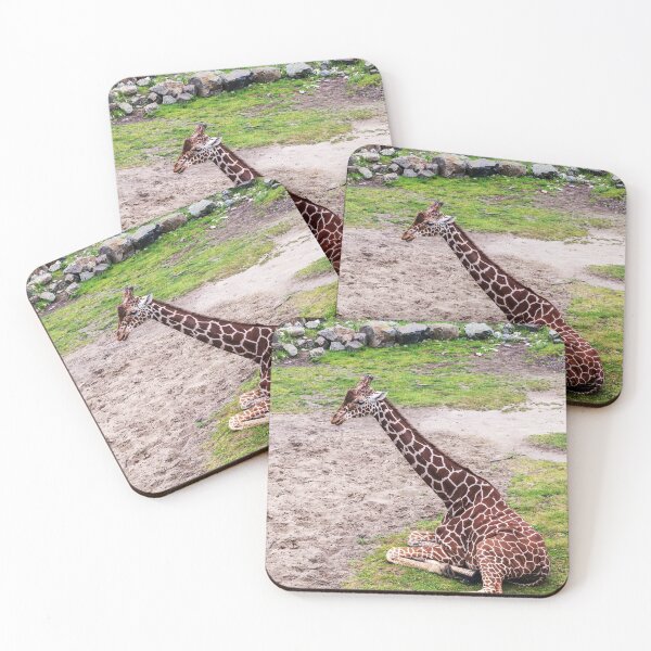 Item preview, Giraffe sitting on lawn designed and sold by lena-maximova.