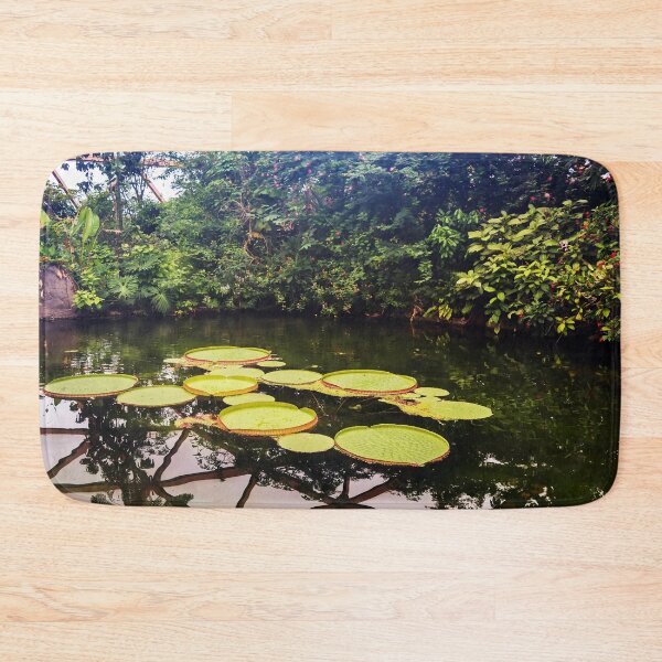 Item preview, Victoria amazonica floating in pond designed and sold by lena-maximova.