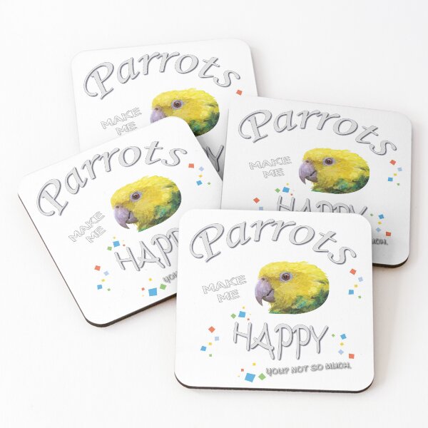 Item preview, parrots make me happy designed and sold by obscurite.