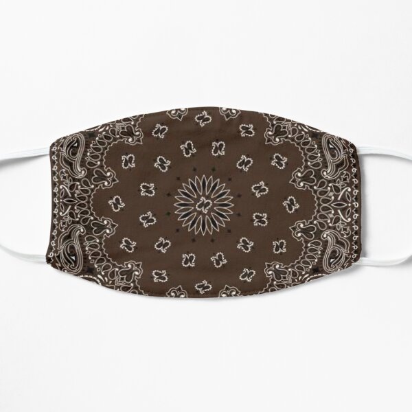 brown bandana face mask