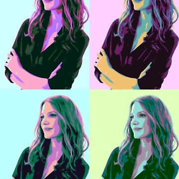 Aperçu de l'œuvre Jessica Chastain Pop Art de Harry Bull