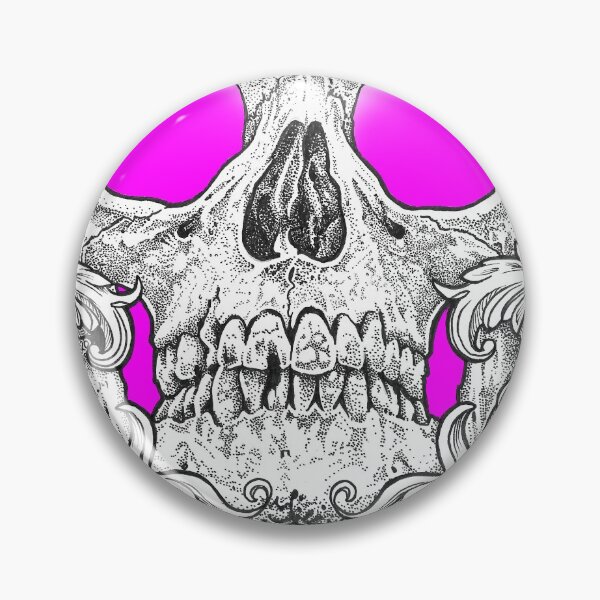 Item preview, Purple skull with scrolls designed and sold by MirandaTattoo.