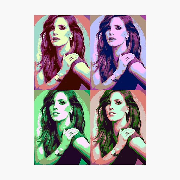Item preview, Jessica Chastain Pop Art designed and sold by Harry Bull.