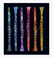 Rainbow Clarinets Photographic Print