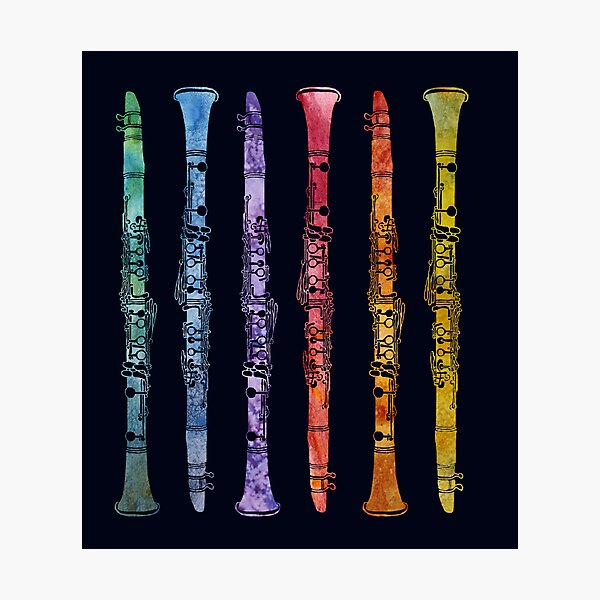 Rainbow Clarinets Photographic Print