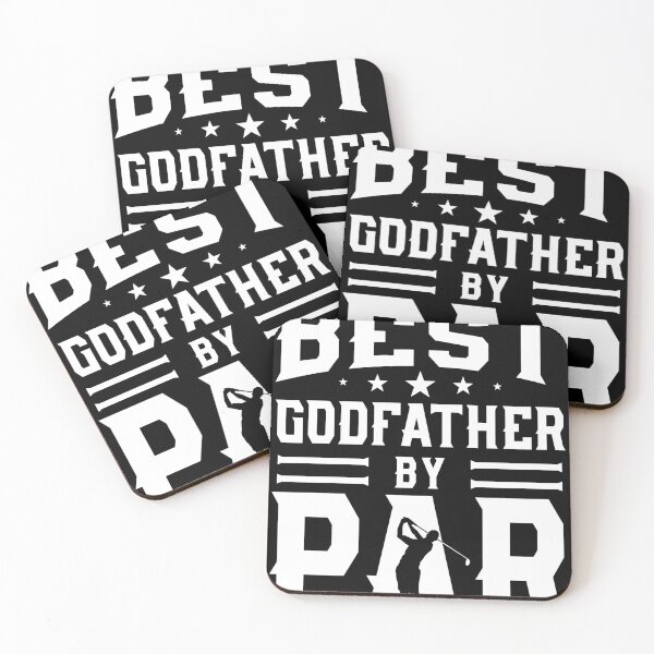 Item preview, Best Golffather Godfather By Par Golf Gift Design Idea print designed and sold by Lisbob.