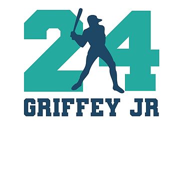 Men's Seattle Mariners #24 Ken Griffey Jr. Teal Green Team Logo