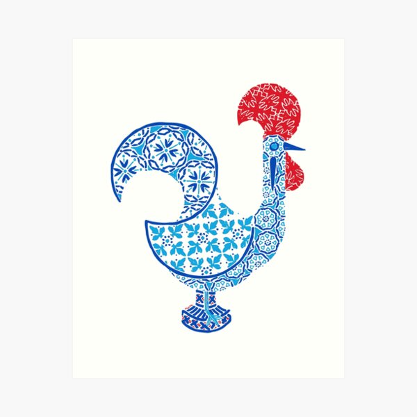 Item preview, Portuguese Rooster with Portuguese Tile Design designed and sold by PortugalRooster.