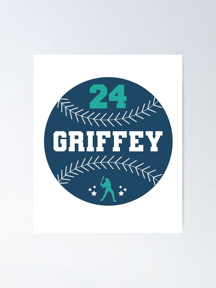 Design Seattle Mariners Ken Griffey Jr 24 Mlb Baseball Team Logo