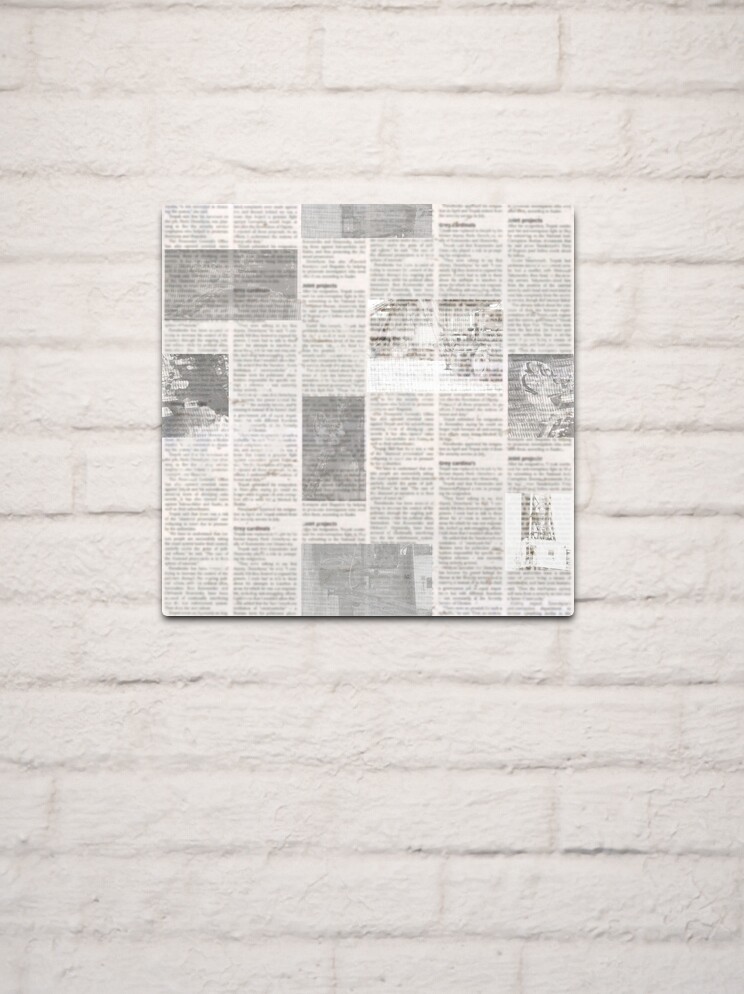 Newspaper Paper Grunge Newsprint Patchwork Seamless Pattern