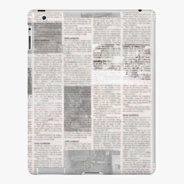 Old vintage newspaper paper grunge with letters, words texture background  iPad Case & Skin for Sale by olgersart