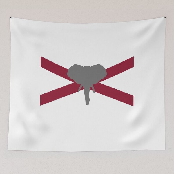 Item preview, Alabama Face Mask, Alabama Dixie State Flag Elephant designed and sold by peachyline.