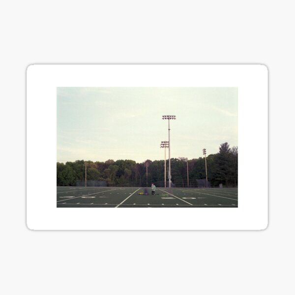 field at sunset Sticker