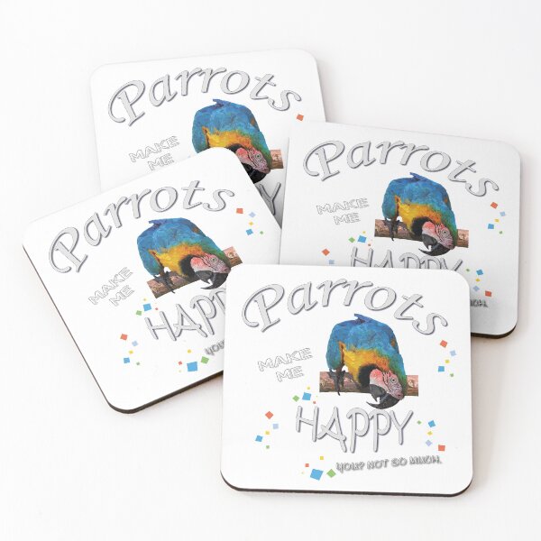 Item preview, parrots make me happy designed and sold by obscurite.