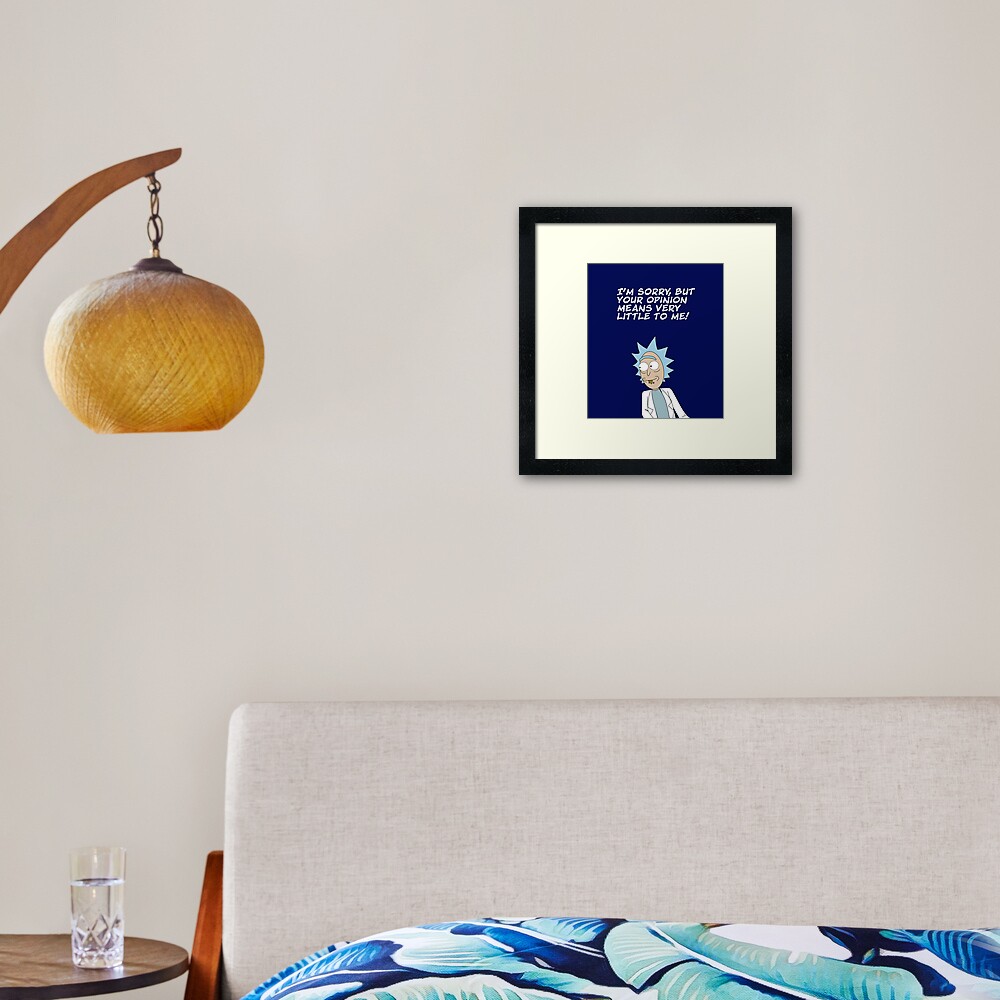 Your opinion Framed Art Print