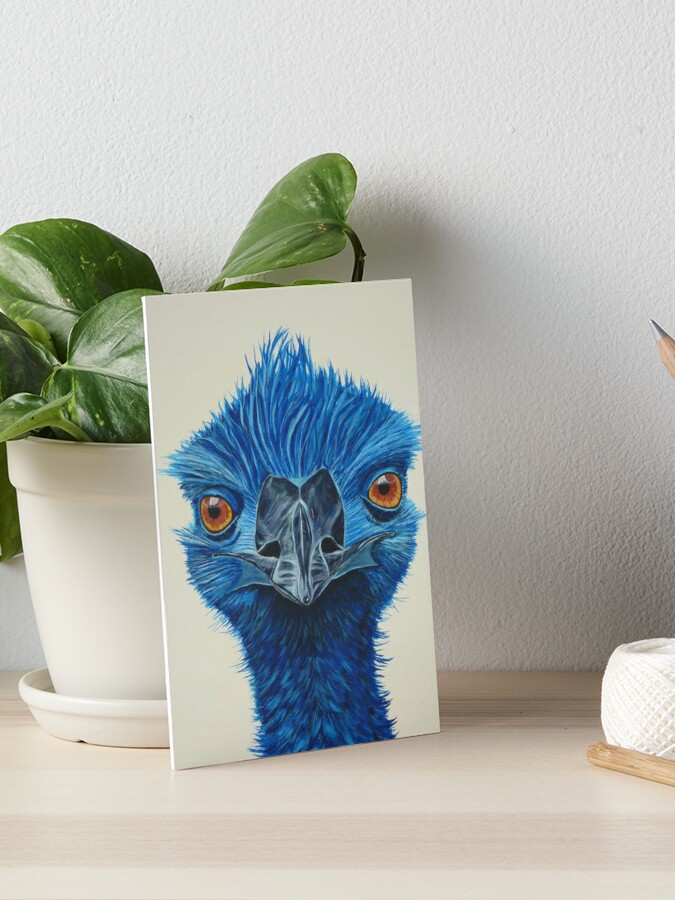 The Blue Emu Art Print by WendyBerry