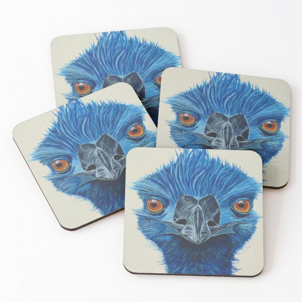 Item preview, Punk blue emu bird designed and sold by Julie Matthews.
