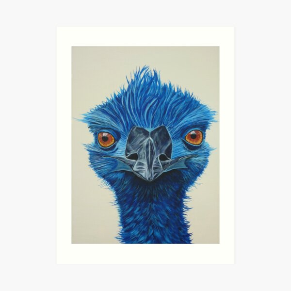 The Blue Emu Art Print by WendyBerry