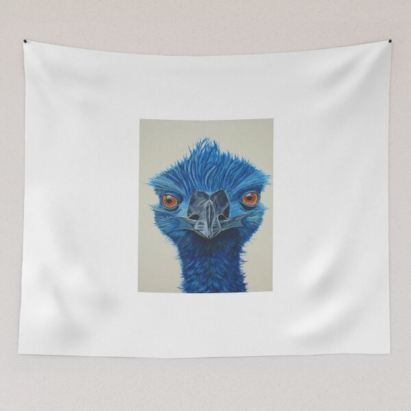 Item preview, Punk blue emu bird designed and sold by Julie Matthews.