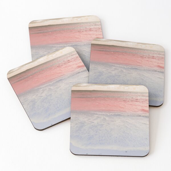 Item preview, Pink sea and sandy beach  designed and sold by Artlajf.