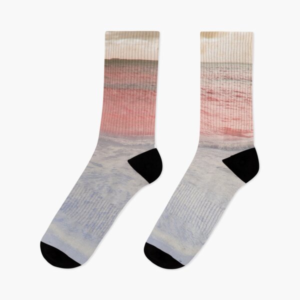 Item preview, Pink sea and sandy beach  designed and sold by Artlajf.