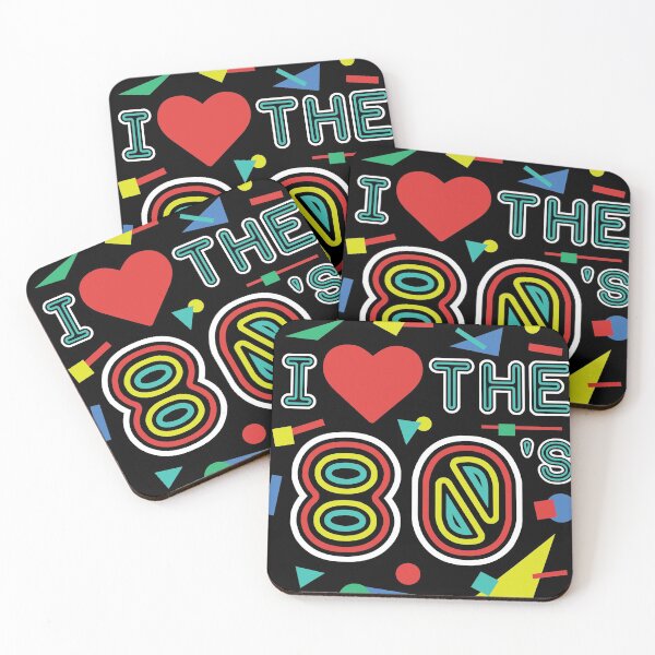 Item preview, Love the 1980s Love this Funky Retro 80s Gift Design  print designed and sold by Lisbob.
