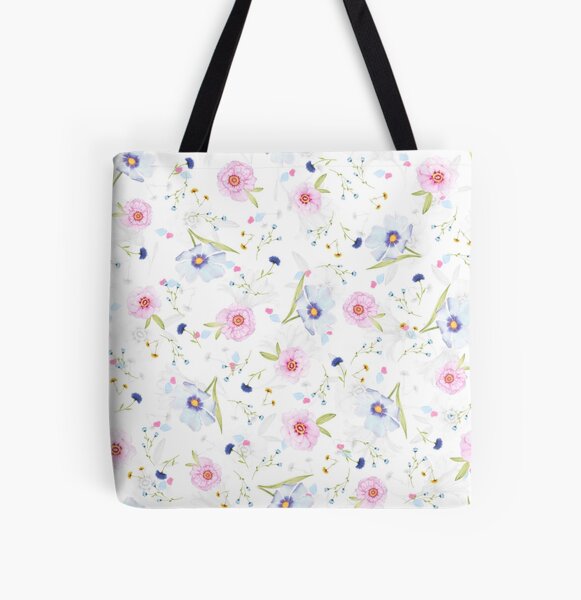 Wildflowers All Over Print Tote Bag