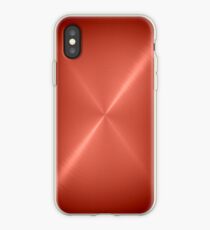 Vinilo o funda para iPhone Cobre de acero inoxidable brillante de metal