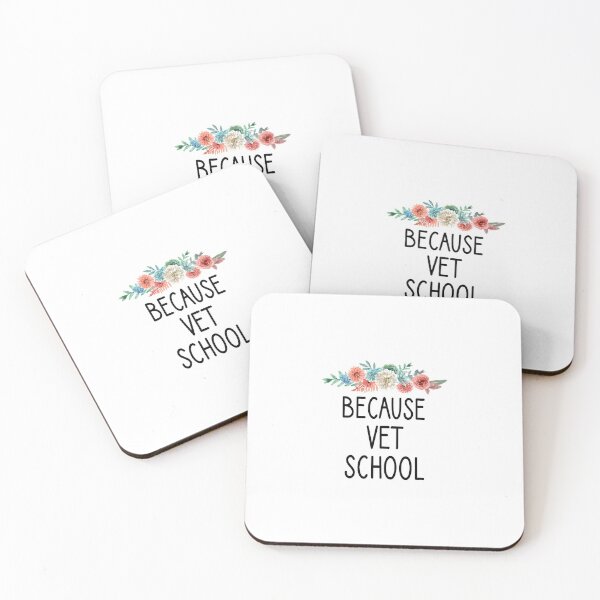 Item preview, Because Vet School  :Vet , Veterinarian, I'll be there for you, Neuter, Animal, Dog , dog Doctor, Veterinarian Gift, Veterinary ,floral style  designed and sold by Chamssou.