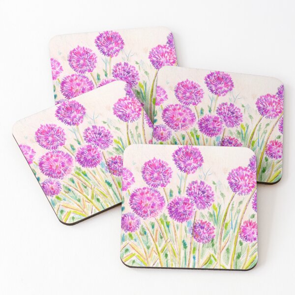 Item preview, Allium Flower Garden Drawing designed and sold by Michelebuttons.