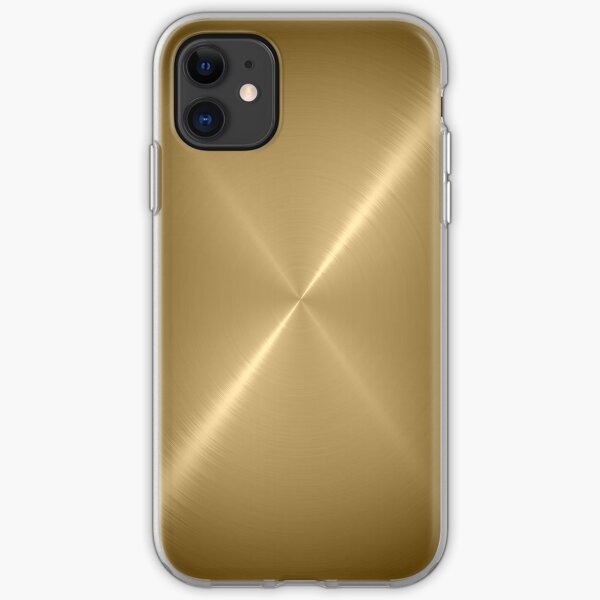 Gold Stainless Shiny Steel Metal iPhone Soft Case