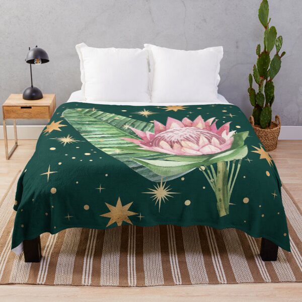 Item preview, Magic Stars and Tropical Bouquet Palm Leaf - Deep Green designed and sold by Breece.