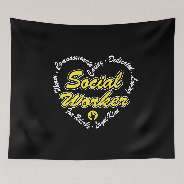 Item preview, Social Worker Heart Social work Lover Gift  designed and sold by 2blackcherries.