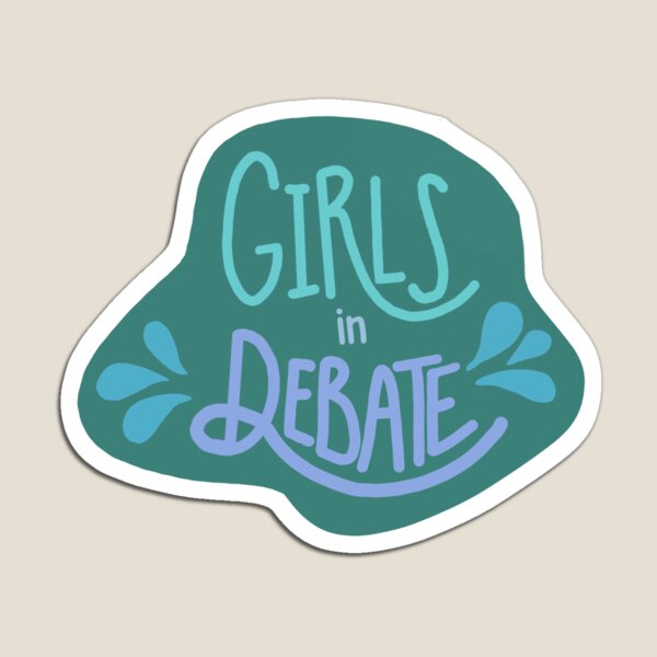 Item preview, Copy of Girls in Debate Sticker designed and sold by vashe925.