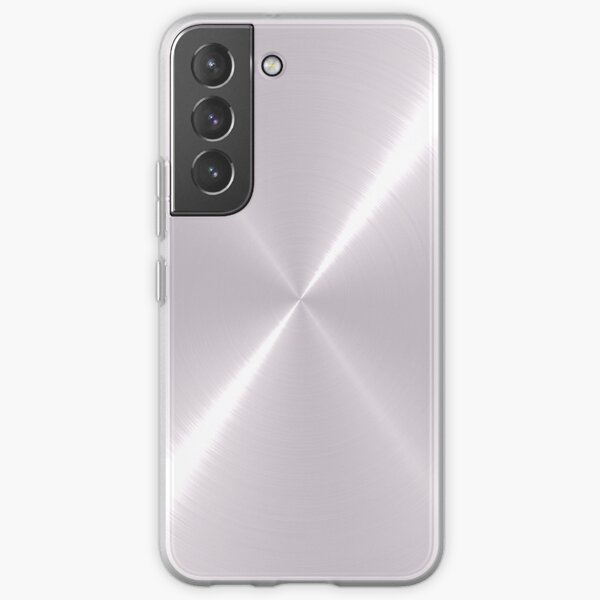 Silver Stainless Shiny Steel Metal Samsung Galaxy Soft Case