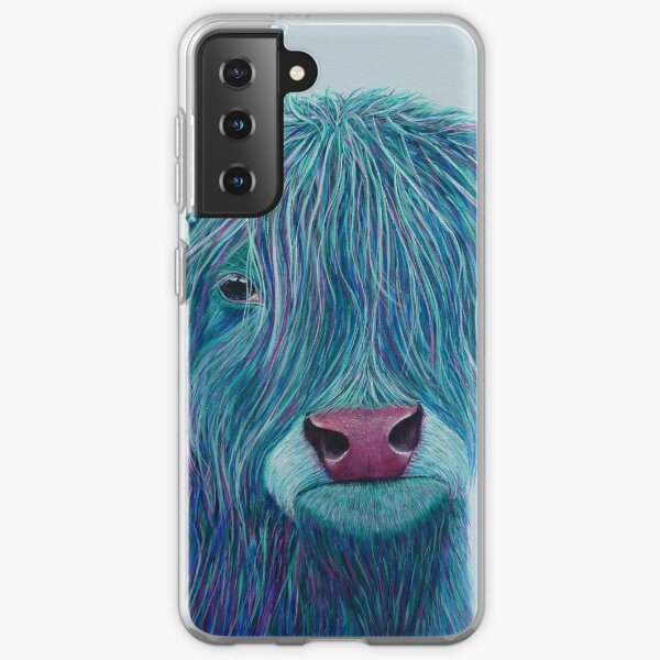 Bluebell the Highland Cow Samsung Galaxy Soft Case