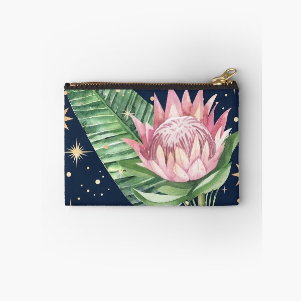 Item preview, Magic Stars and Tropical Bouquet Palm Leaf - Navy designed and sold by Breece.