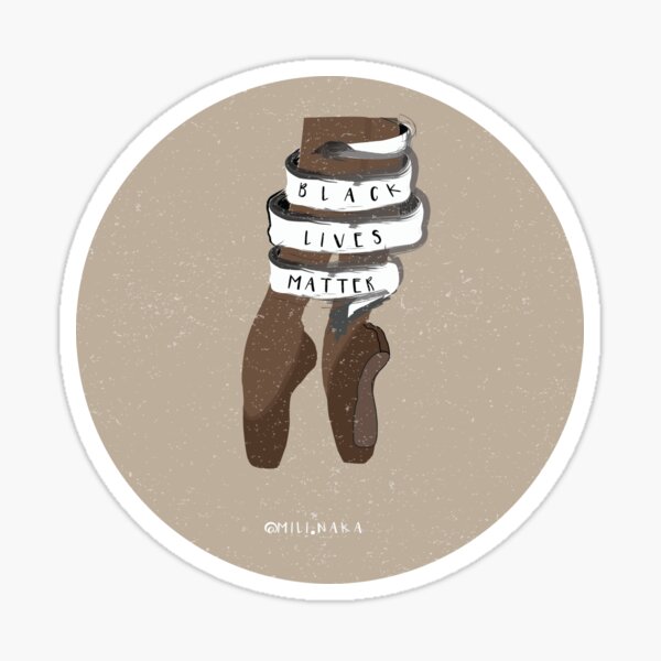 Item preview, Ballet Dancer BLACK LIVES MATTER designed and sold by M. N.